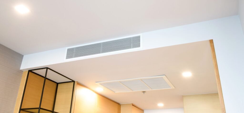 Duct,Air,Conditioner,For,Home,Or,Office.,Ceiling,Mounted,Cassette